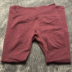 Alphalete Maroon Marled Revival Leggings